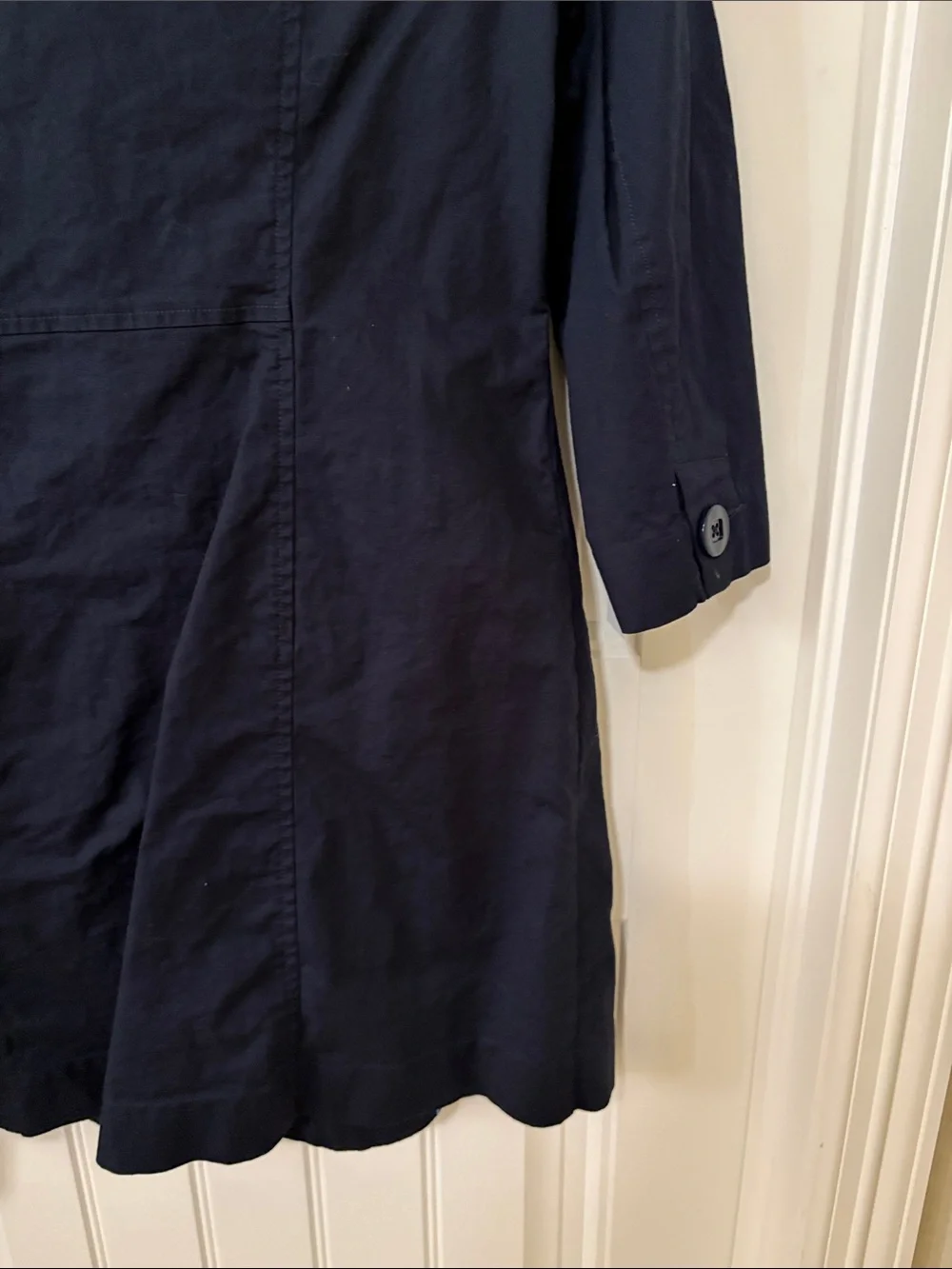 CAbi Navy Roll-Collar Trench‎ Coat